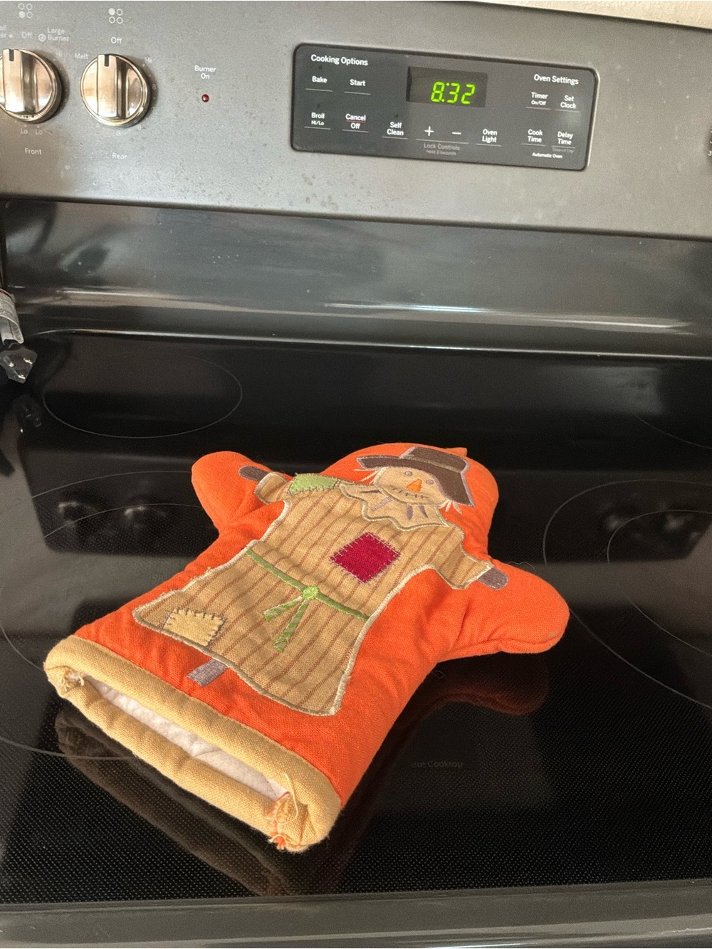 Orange Scarecrow Oven Mitt - Home Kitchen